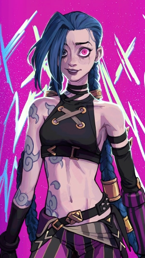 Jinx from Arcane League of Legends