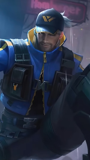 Clint from Mobile Legends in Action Pose