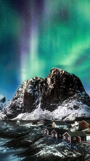 Aurora Borealis over Lofoten Islands, Norway