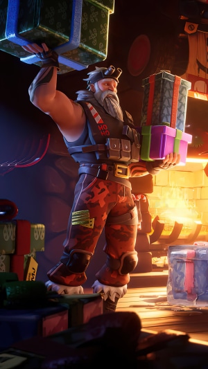 Fortnite Santa Claus with Christmas Presents