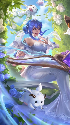 Crystal Rose Sona from League of Legends