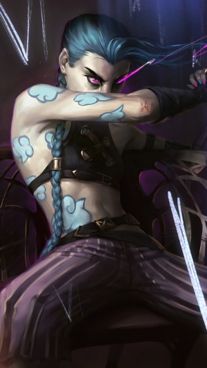 Jinx from Arcane League of Legends
