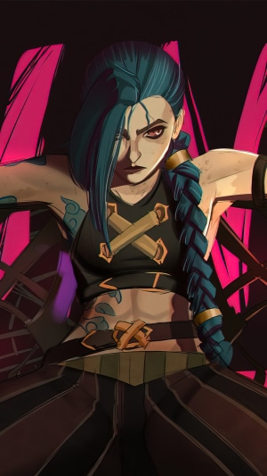 Jinx from Arcane League of Legends