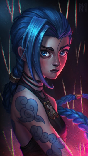 Jinx from Arcane League of Legends