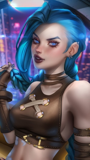 Jinx from Arcane League of Legends