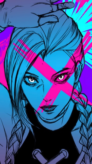 Jinx from Arcane League of Legends