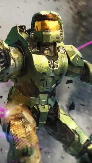 Master Chief from Halo Infinite in action