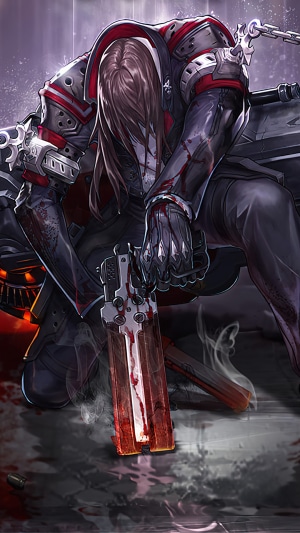 Gungrave Gore character with gun