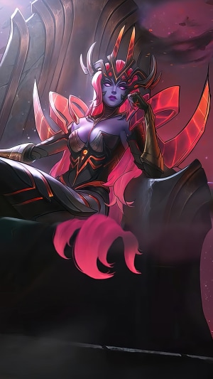 Selena from Mobile Legends in Dark Armor