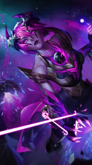 Camille from League of Legends with Purple Energy