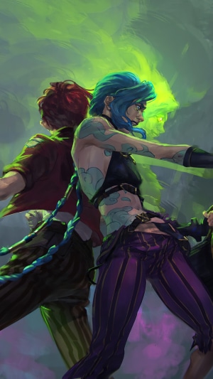 Jinx and Vi from Arcane