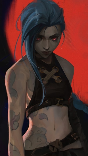 Jinx from Arcane League of Legends