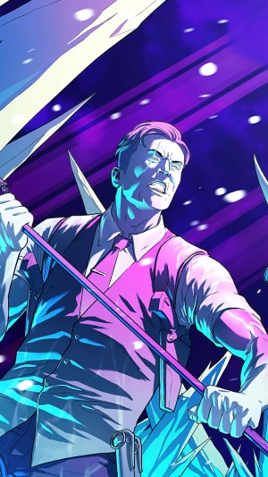 Man in suit holding a scythe in Fortnite
