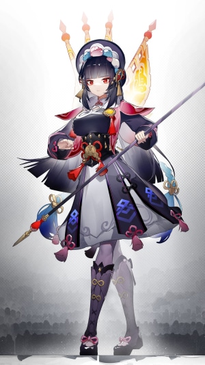 Yun Jin from Genshin Impact holding a spear