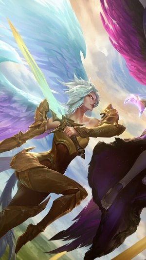 Kayle and Morgana from League of Legends