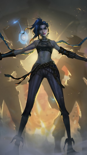 Jinx from Arcane League of Legends