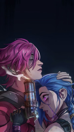 Vi and Jinx from Arcane
