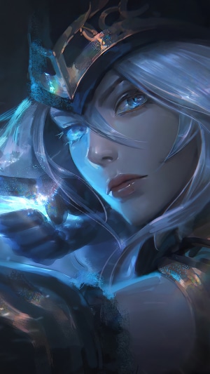 Ashe from League of Legends in Mystical Light