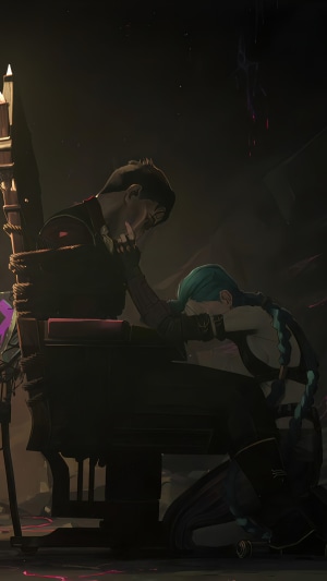 Silco and Jinx from Arcane TV Series
