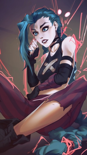 Jinx from Arcane League of Legends