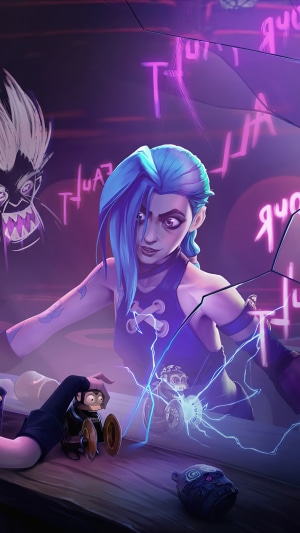 Jinx from Arcane Series with toys
