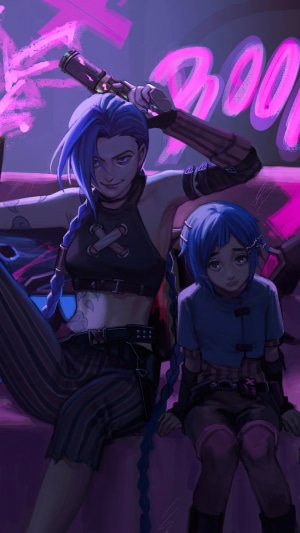 Jinx and Powder from Arcane