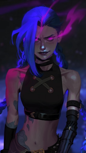 Jinx from Arcane League of Legends