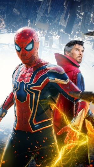 Spider-Man and Doctor Strange from Spider-Man No Way Home