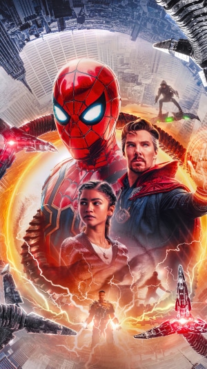 Spider-Man, Doctor Strange, and MJ from Spider-Man No Way Home