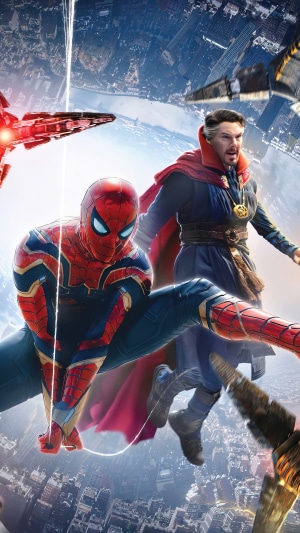 Spider-Man and Doctor Strange from Spider-Man No Way Home