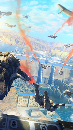 Call of Duty Mobile: Skydiving over a Dam