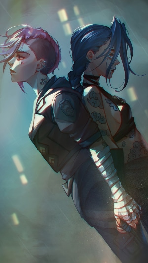 Jinx and Vi from Arcane