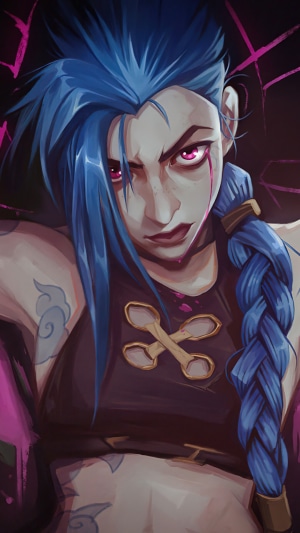 Jinx from Arcane League of Legends