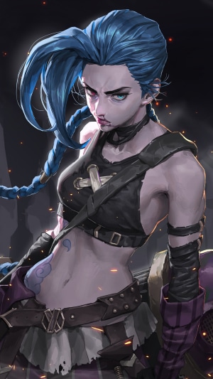 Jinx from Arcane League of Legends