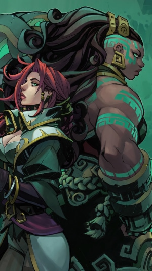Miss Fortune and Illaoi from Ruined King: A League of Legends Story