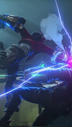 Vi from Arcane Series fighting