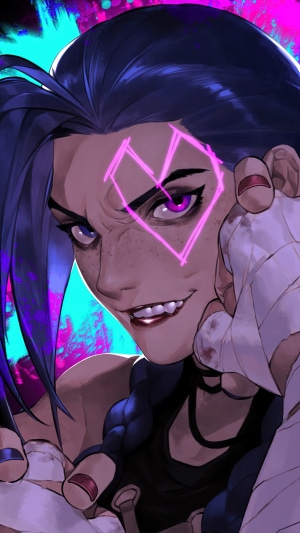 Jinx from Arcane League of Legends