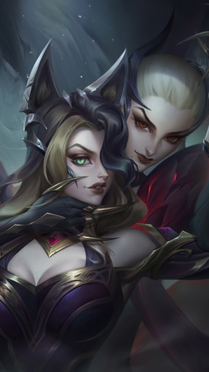Coven Ahri and Evelynn from League of Legends