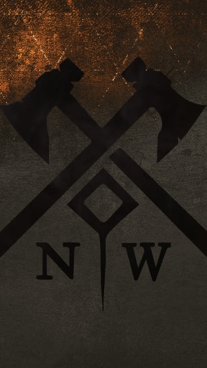 New World video game logo with axes and NW initials
