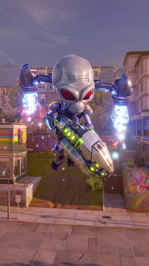 Destroy All Humans 2! - Reprobed Alien with Gun