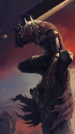 Guts in Berserker Armor with Dragonslayer