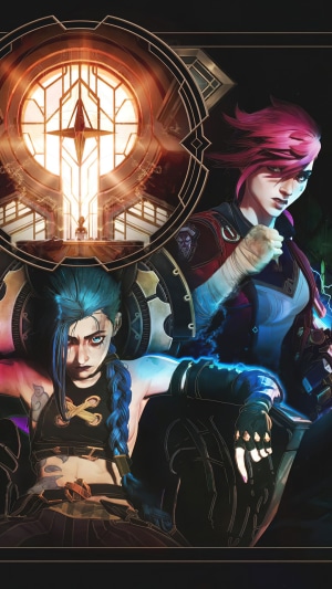 Jinx and Vi from Arcane: League of Legends