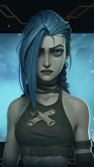 Jinx from Arcane Series and League of Legends