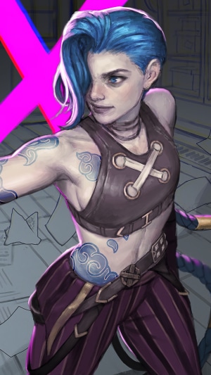 Jinx from Arcane League of Legends
