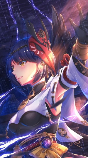 Kujou Sara from Genshin Impact