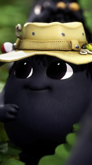 Kena: Bridge of Spirits character wearing a hat