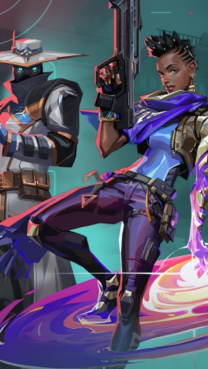 Astra and Cypher from Valorant
