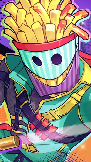 Character with French Fries Head from PUBG Mobile