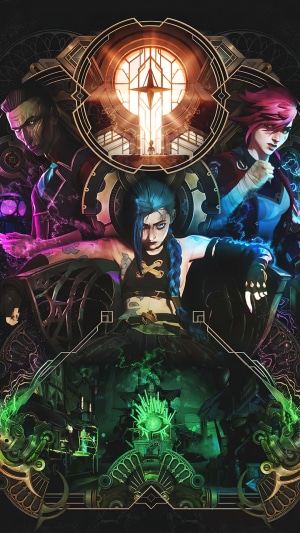 Arcane Series Jinx and Vi from League of Legends