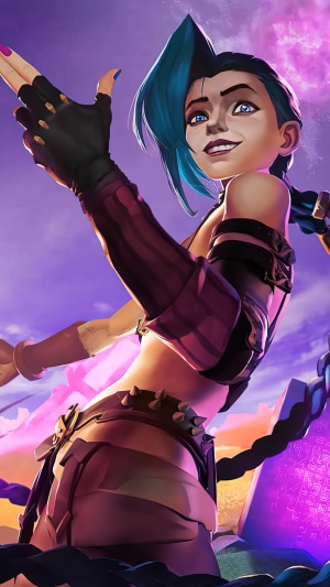 Jinx from League of Legends and Arcane